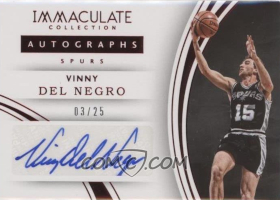 2015-16 Immaculate Collection Autographs Red #36 Vinny Del Negro 03/25 /comc4 /jly-0446