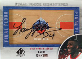 2012-13 SP Authentic Final Floor Signatures #LJ Larry Johnson B