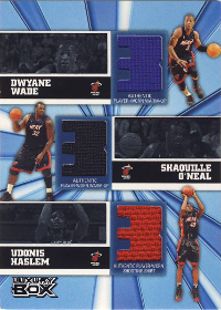 2005-06 Topps Luxury Box Trinity Triple Relics 25 #WHO Dwyane Wade / Shaquille O'Neal / Udonis Haslem 13/25