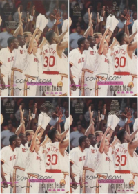 1993-94 Stadium Club Super Teams #10 Houston Rockets Lot of 4