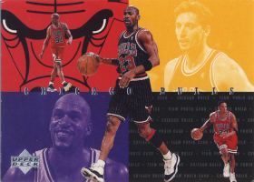 1997-98 Bulls Upper Deck #CB10 Jordan / Pippen / Kukoc / Rodman / Harper