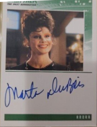 2005 Rittenhouse Quotable Star Trek The Next Generation Autographs #NNO Marta DuBois as Ardra in 'Devil's Due' /jly-0492