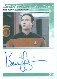 2019 Rittenhouse Star Trek Inflexions The Next Generation Autographs #NNO Brent Spiner as Data /jly-0498