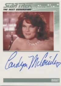 2011 Rittenhouse Complete Star Trek The Next Generation 1 Autographs #NNO Carolyn McCormick as Minuet in '1001001'