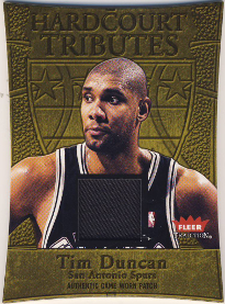 2004-05 Fleer Tradition Hardcourt Tributes Patches #15 Tim Duncan 29/50