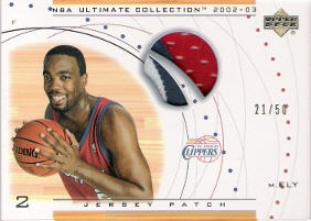 2002-03 Ultimate Collection Jerseys Patches #MEP Melvin Ely RC 21/50