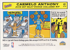 2005-06 Bazooka Comics #17 Carmelo Anthony