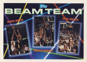 1992-93 Topps Beam Team #1 Reggie Miller / Charles Barkley / Clyde Drexler