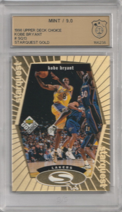 1998-99 UD Choice StarQuest Gold #SQ13 Kobe Bryant 089/100 GSG 9.0