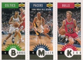 1996-97 Collector's Choice Mini-Cards Gold #M102 Kerr / Miller / Barros