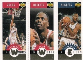 1996-97 Collector's Choice Mini-Cards Gold #M110 Ellis / Willis / Weatherspoon