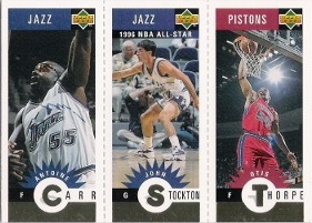 1996-97 Collector's Choice Mini-Cards Gold #M115 Thorpe / Stockton / Carr
