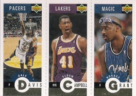 1996-97 Collector's Choice Mini-Cards Gold #M149 Grant / Campbell / Davis