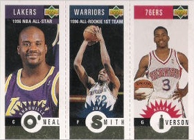 1996-97 Collector's Choice Mini-Cards Gold #M152 Iverson / Smith / O'Neal
