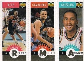 1996-97 Collector's Choice Mini-Cards Gold #M175 Abdur-Rahim / Mills / Reeves