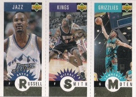 1996-97 Collector's Choice Mini-Cards Gold #M176 Moten / Smith / Russell