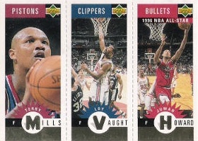 1996-97 Collector's Choice Mini-Cards Gold #M178 Howard / Vaught / Mills