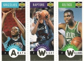 1996-97 Collector's Choice Mini-Cards Gold #M006 Amaya / Wright / Williams