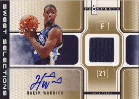 2006-07 Fleer Hot Prospects Sweet Selections Autographs Jerseys #HW Hakim Warrick 10/25