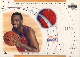 2002-03 Ultimate Collection Jerseys Patches #MEP Melvin Ely 17/50