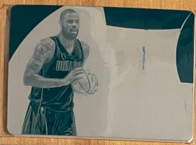 2014-15 Panini Immaculate Collection Premium Autographs Patches #71 Plate Cyan Tyson Chandler 1/1 