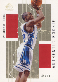 2002-03 SP Game Used Rookies Gold #103 Jay Williams 45/50