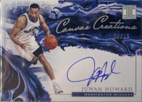 2019-20 Panini Impeccable Canvas Creations Autographs Holo Silver #25 Juwan Howard /inserted in '20-21 Impeccable /25 (AU NUM missing!)