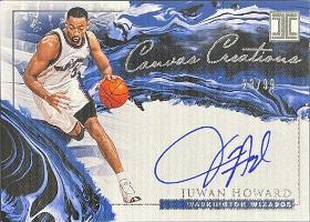 2019-20 Panini Impeccable Canvas Creations Autographs #25 Juwan Howard /inserted in '20-21 Impeccable /99 (AU NUM missing!)
