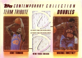 2003-04 Topps Contemporary Collection Team Tribute Doubles Red #TS with Sweetney 19/50