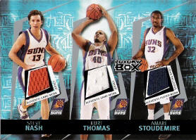 2005-06 Topps Luxury Box Triple Double 5 Relics 25 #3 with Nash / Stoudemire / Marion / Barbosa 03/25