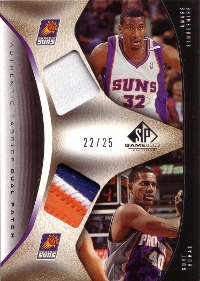 2006-07 SP Game Used Authentic Fabrics Dual Patches #TS 22/25 with Stoudemire