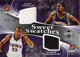 2006-07 Sweet Shot Swatches Dual #TS with Stoudemire 058/199
