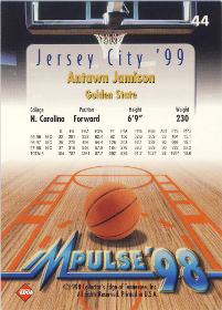 1998 Collector's Edge Impulse Jersey City '99 #44