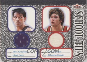 2002-03 Fleer Tradition School Ties Game-Used Dual #ST1 with Stockton 079/100 /comc4 /jly-0446