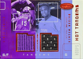 2002-03 Hoops Hot Prospects Red Hot Tandems #4 Dajuan Wagner with Carter /10 (GU NUM missing!)