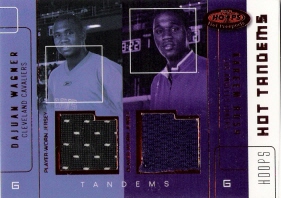 2002-03 Hoops Hot Prospects Red Hot Tandems #25 Dajuan Wagner with Rush /10 (GU NUM missing!)