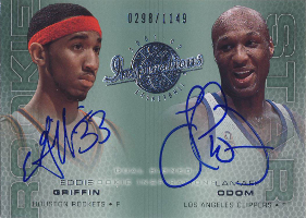 2001-02 Upper Deck Inspirations #110 with Odom 0298/1149