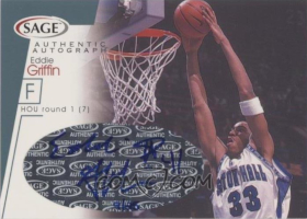 2001 SAGE Autographs Platinum #A16 Eddie Griffin 09/25 /comc1 (AU NUM missing!)