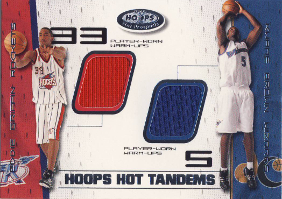 2001-02 Hoops Hot Prospects Hot Tandems #EGJK #7 with Kidd 051/100