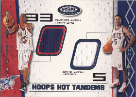 2001-02 Hoops Hot Prospects Hot Tandems #EGKB #35 with Brown 035/100