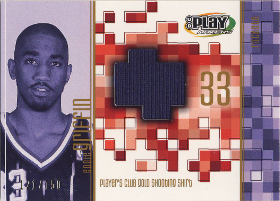 2001-02 Upper Deck Playmakers PC Shooting Shirt Gold #EGGS 121/150