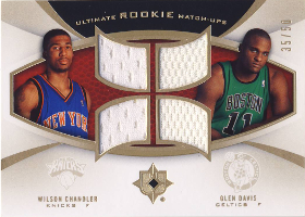 2007-08 Ultimate Collection Rookie Matchups Gold #CD with Chandler 35/50
