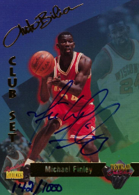 1995 Signature Rookies Tetrad Autobilia Autographs Cards #5 0142/1000