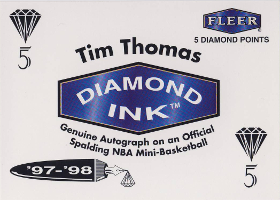 1997-98 Fleer Diamond Ink #11B 5pt.