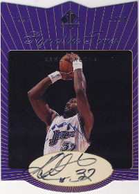 1997-98 SP Authentic Sign of the Times Stars and Rookies #KM Karl Malone