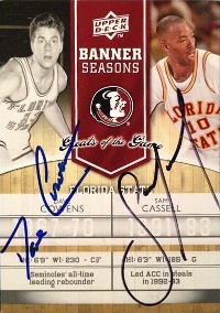 2009-10 Greats of the Game Autographs #128 Sam Cassell / Dave Cowens TTM AU