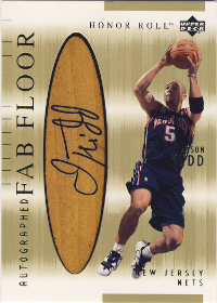 2001-02 Upper Deck Honor Roll Fab Floor Autographs #8 Jason Kidd