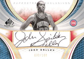 2005-06 SP Game Used Superstar Exclusive Autographs #JS John Salley 033/100