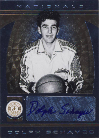 2013-14 Totally Certified Autographs Black #117 Dolph Schayes /1 (AU MP missing!)