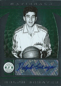 2013-14 Totally Certified Autographs Green #117 Dolph Schayes 1/2